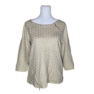 The Limited Womens Gold Sweater 3/4 Length Sleeve Size XS